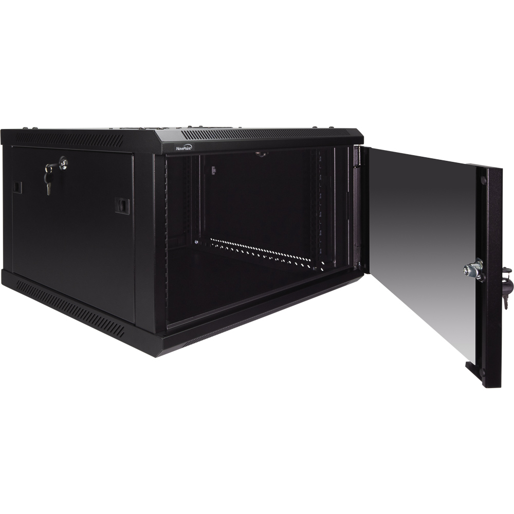 IT Wall Mount Network Server Data Cabinet Rack Glass Door Locking Lock & Key - Picture 13 of 14