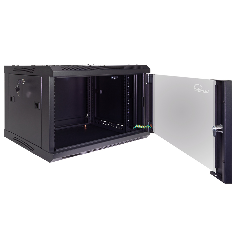 NavePoint Wall Mount Network Server Cabinet for 19” IT Equipment, A/V, Lockable - Picture 13 of 14
