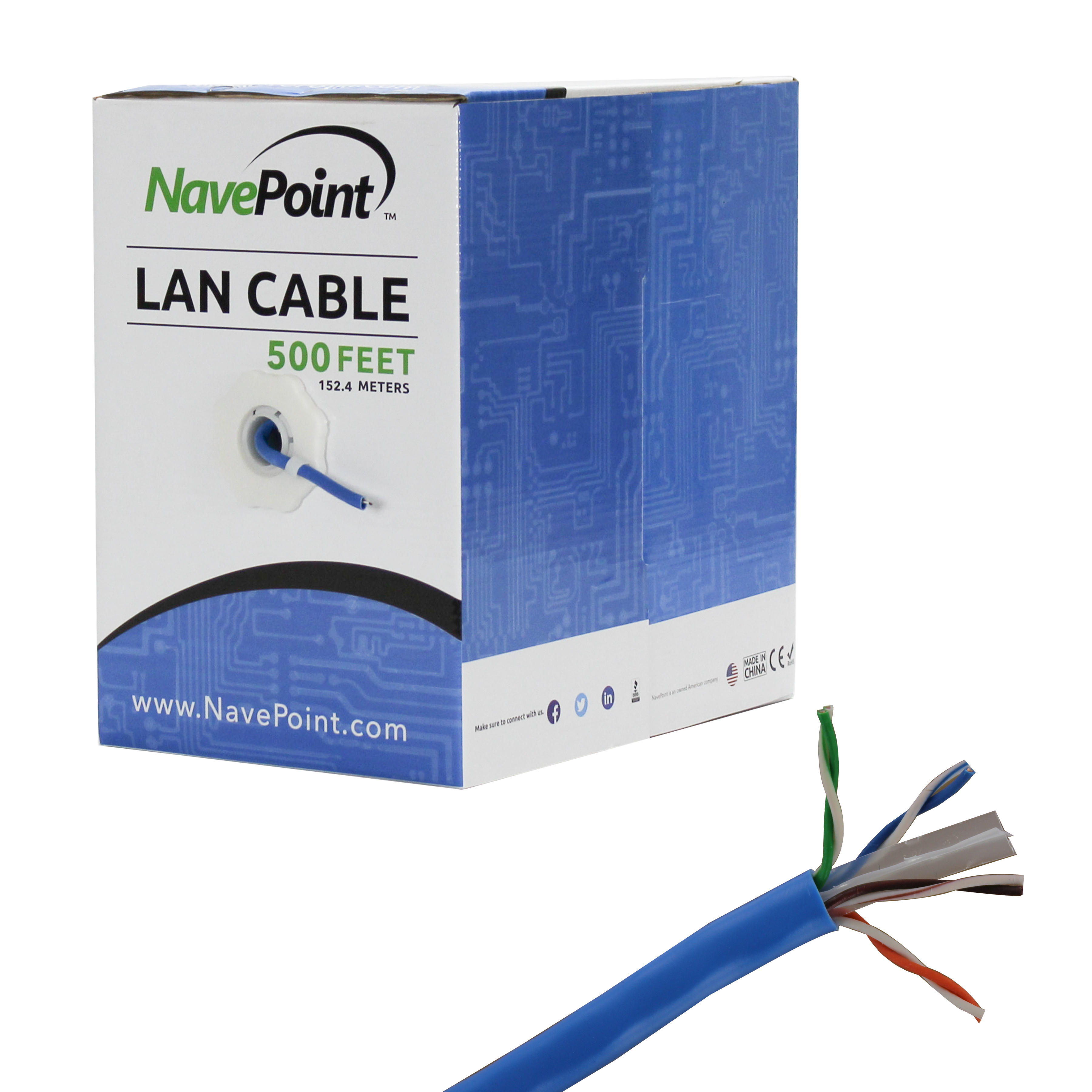 NavePoint CAT6 CCA Bulk Cable 250, 500, 1000ft - Parent - Picture 10 of 12