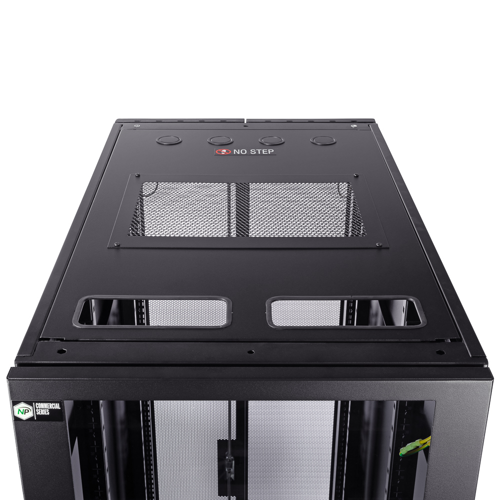 NavePoint 42U Commercial Series with Fan Compatible Top & Glass Door - Parent - Picture 11 of 18