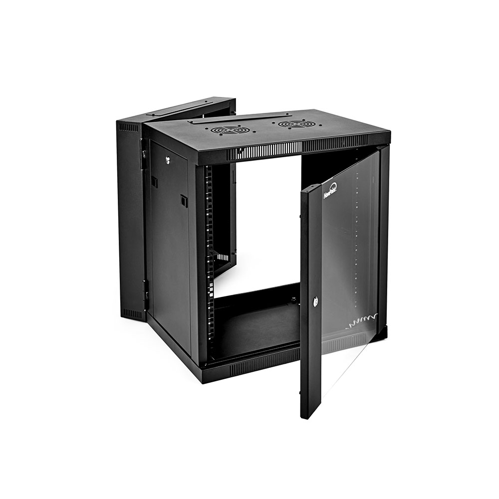 NavePoint Armadio di Rete a Parete per Apparecchiature Informatiche 19", A/V con Porta in Vetro - Foto 16 di 17