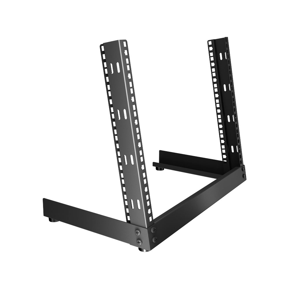 NavePoint 2-Post Open Frame Free Standing Desk Rack - Picture 4 of 7