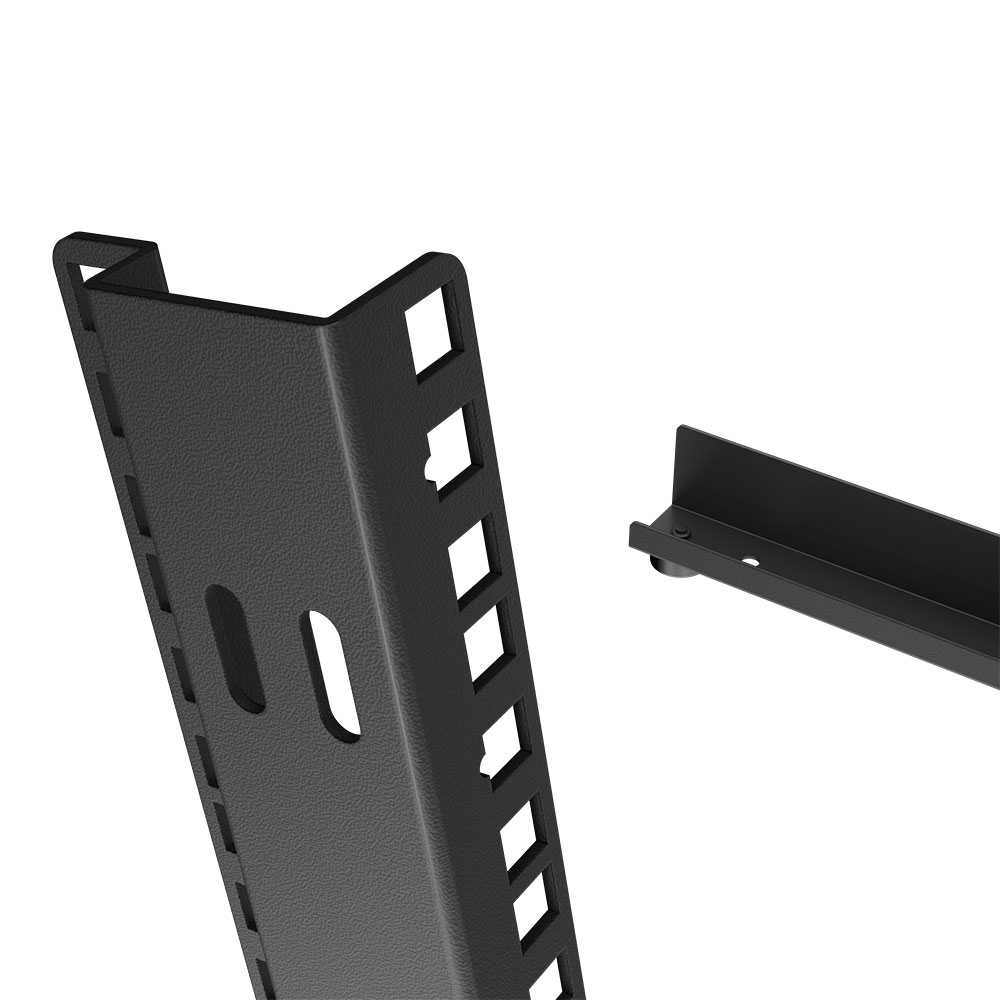 NavePoint 2-Post Open Frame Free Standing Desk Rack - Picture 6 of 7
